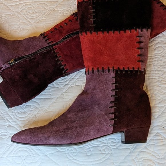 Miu Miu suede low heeled boot  Size 8.5 NWOT - Picture 5 of 16